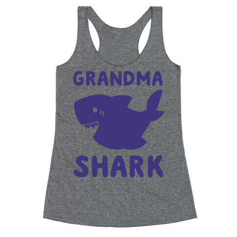 Grandma Shark (1 of 5 set) Racerback Tank Top