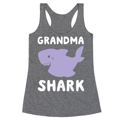 Grandma Shark (1 of 5 set) Racerback Tank Top