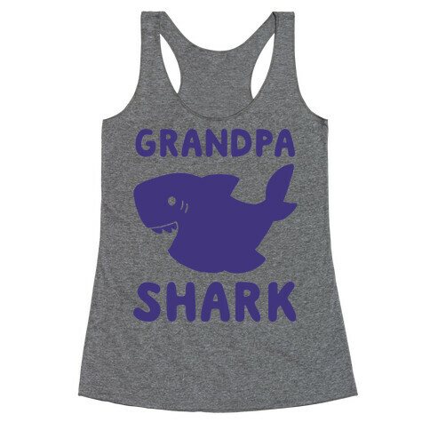Grandpa Shark (1 of 5 set) Racerback Tank Top