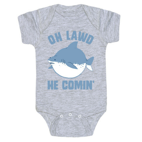 Oh Lawd He Comin' Shark Baby One-Piece