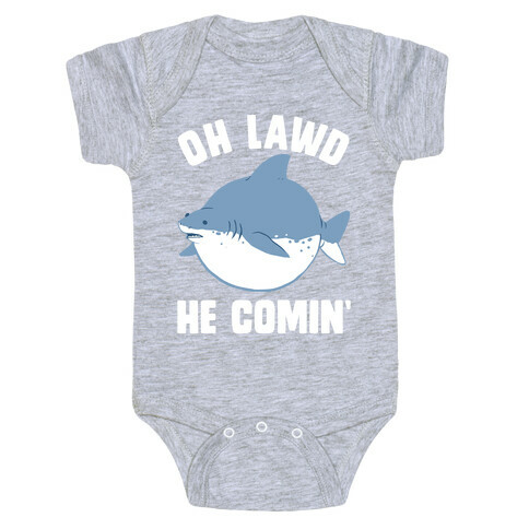 Oh Lawd He Comin' Shark Baby One-Piece