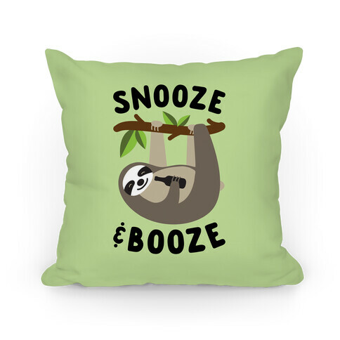 Snooze & Booze Pillow