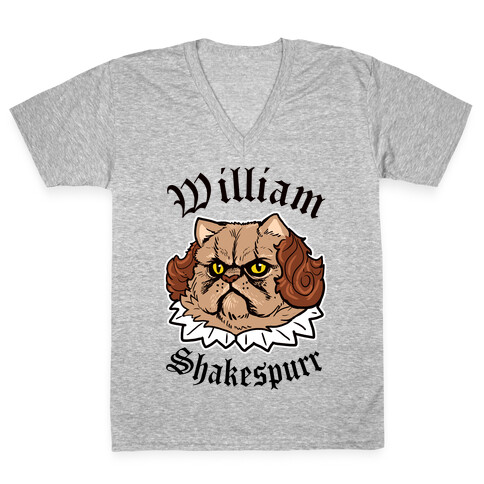 William Shakespurr V-Neck Tee Shirt