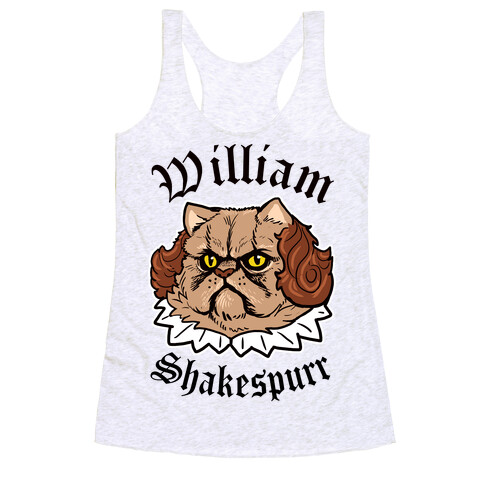 William Shakespurr Racerback Tank Top