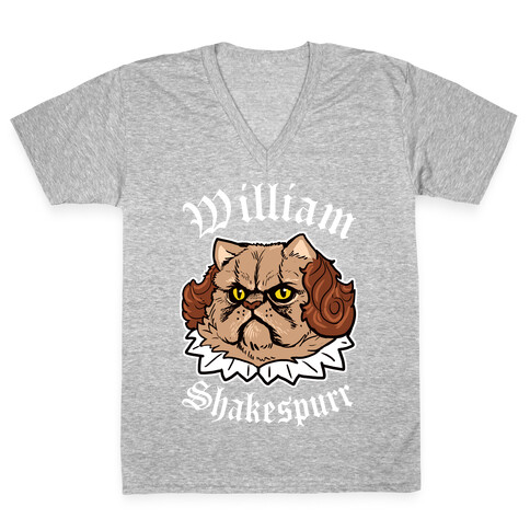 William Shakespurr V-Neck Tee Shirt