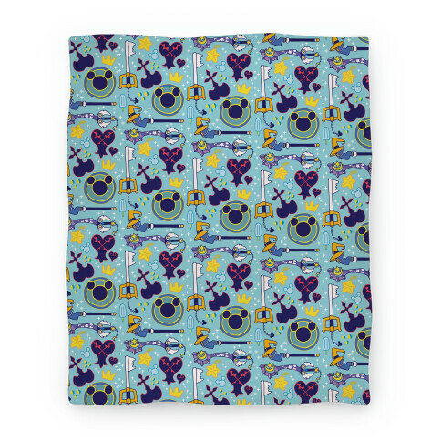 Kingdom Hearts pattern Blanket