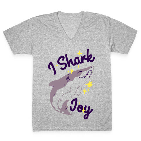 I Shark Joy V-Neck Tee Shirt