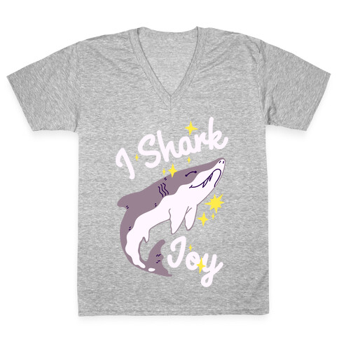 I Shark Joy V-Neck Tee Shirt