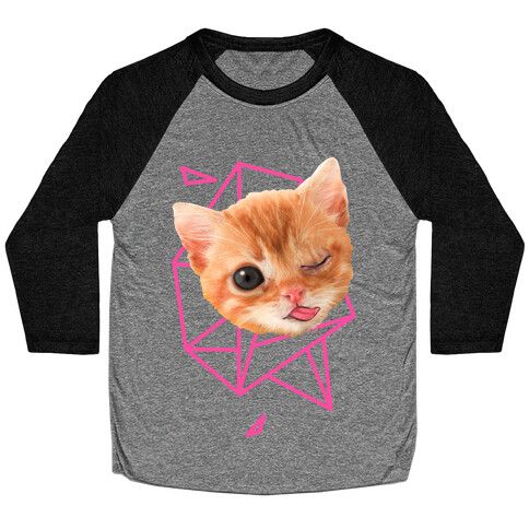 Miley Cat Head Baseball Tee