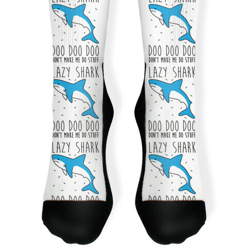 Lazy Shark Doo Doo Doo Sock