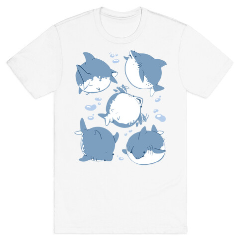 Fat Shark Pattern T-Shirt