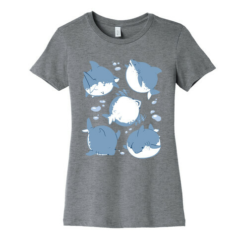 Fat Shark Pattern Womens T-Shirt