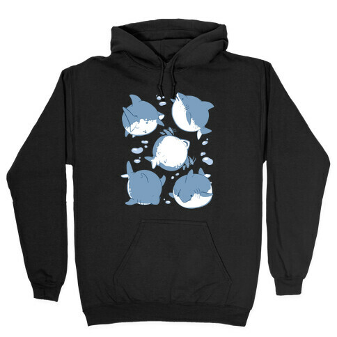 Fat Shark Pattern Hooded Sweatshirt