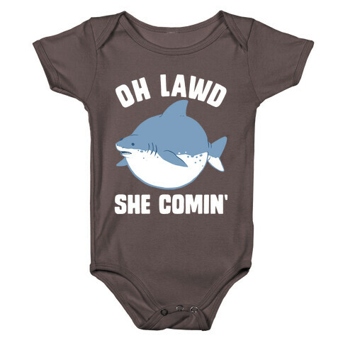Oh Lawd She Comin' Shark Baby One-Piece