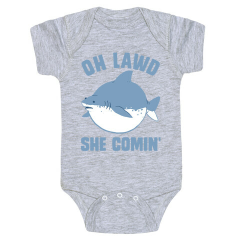 Oh Lawd She Comin' Shark Baby One-Piece