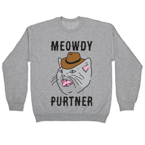 Meowdy Purtner Cowboy Cat Pullover