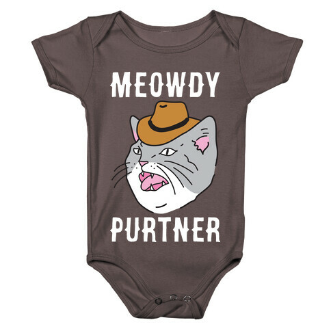 Meowdy Purtner Cowboy Cat Baby One-Piece