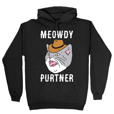 Meowdy Purtner Cowboy Cat Hooded Sweatshirt