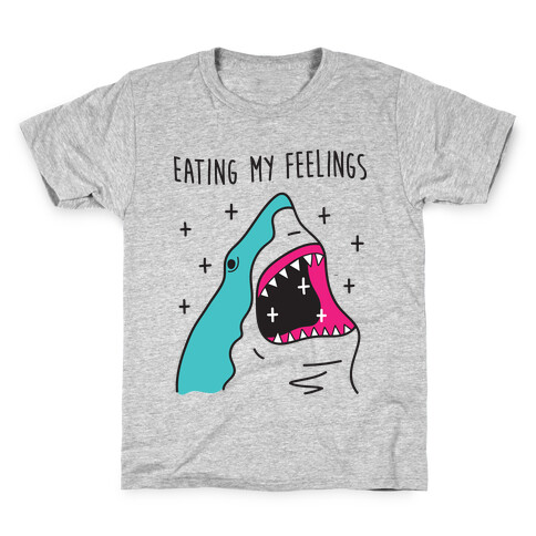 Eating My Feelings Shark Kids T-Shirt