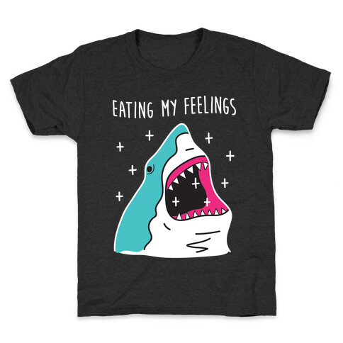 Eating My Feelings Shark Kids T-Shirt