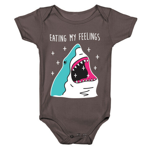 Eating My Feelings Shark Baby One-Piece