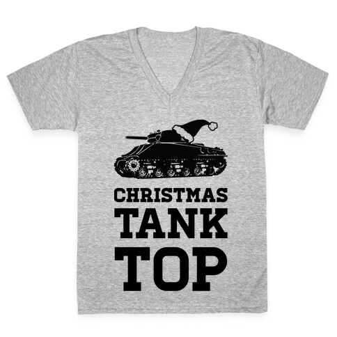 Christmas Tank Top V-Neck Tee Shirt