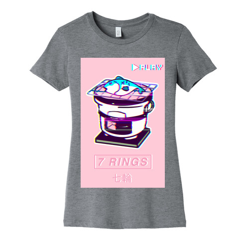 7 Rings Shichirin Parody Vapor Wave Womens T-Shirt