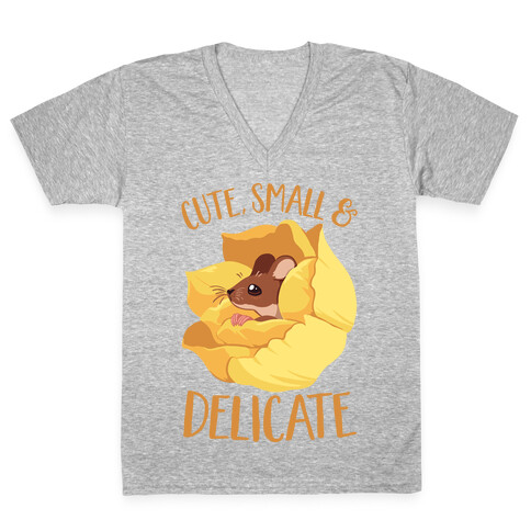 I'm cute, Small, And Delicate V-Neck Tee Shirt