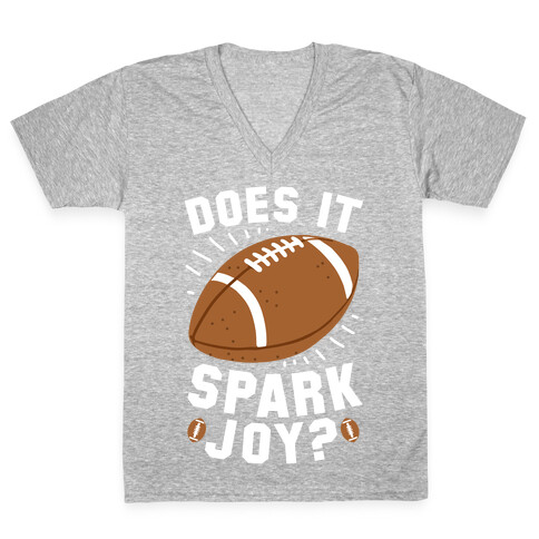 Does Football Spark Joy? V-Neck Tee Shirt