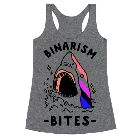 Binarism Bites Genderfluid Racerback Tank Top