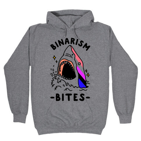 Binarism Bites Genderfluid Hooded Sweatshirt