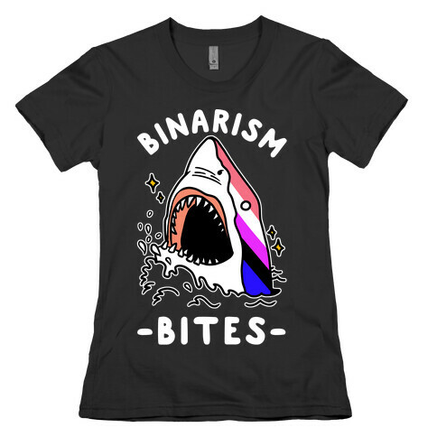 Binarism Bites Genderfluid Womens T-Shirt