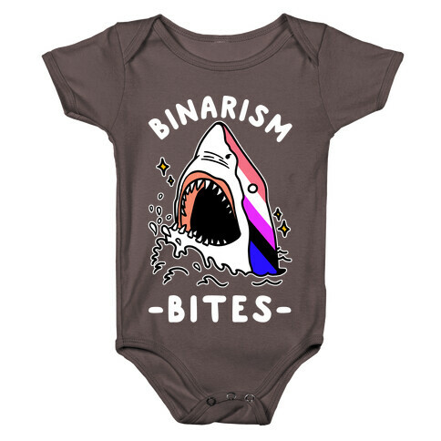 Binarism Bites Genderfluid Baby One-Piece