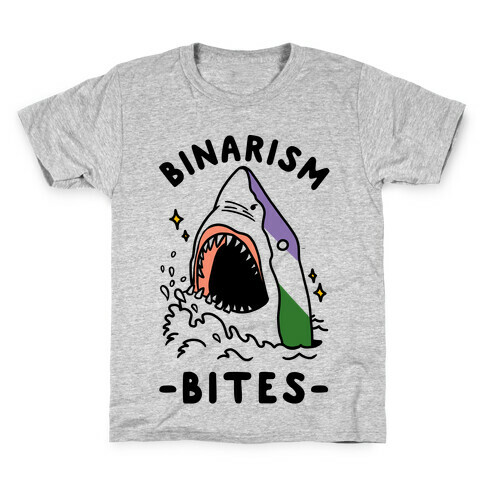 Binarism Bites Genderqueer Kids T-Shirt