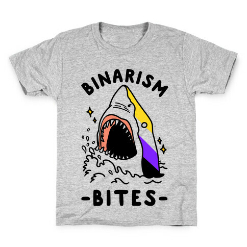 Binarism Bites Non-Binary Kids T-Shirt