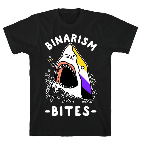 Binarism Bites Non-Binary T-Shirt