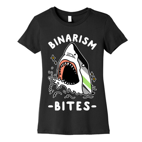Binarism Bites Agender Womens T-Shirt