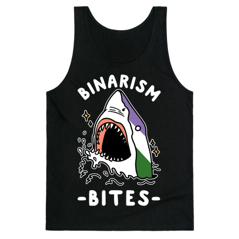 Binarism Bites Genderqueer Tank Top