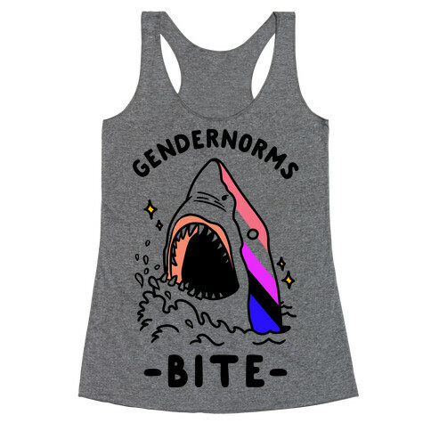 Gendernorms Bite Genderfluid Racerback Tank Top