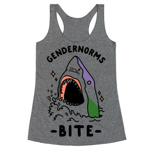 Gendernorms Bite Genderqueer Racerback Tank Top