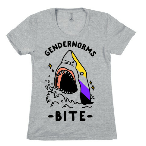 Gendernorms Bite Non-Binary Womens T-Shirt
