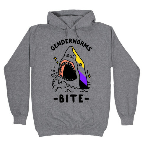 Gendernorms Bite Non-Binary Hooded Sweatshirt