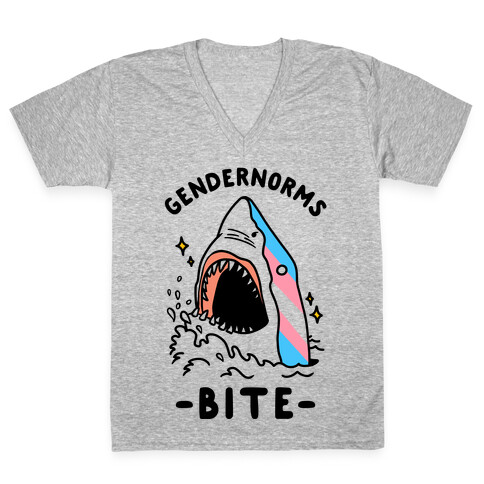 Gendernorms Bite Trans V-Neck Tee Shirt