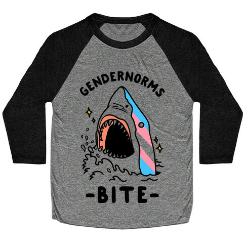 Gendernorms Bite Trans Baseball Tee