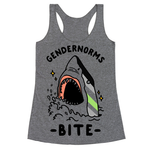 Gendernorms Bite Agender Racerback Tank Top