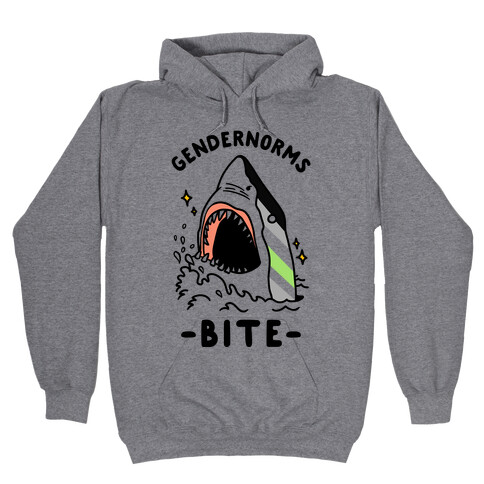 Gendernorms Bite Agender Hooded Sweatshirt