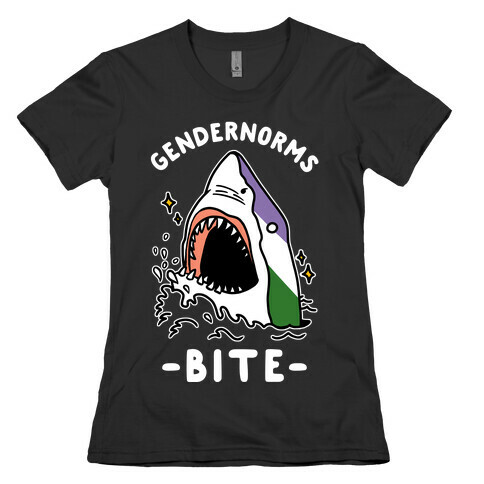 Gendernorms Bite Genderqueer Womens T-Shirt
