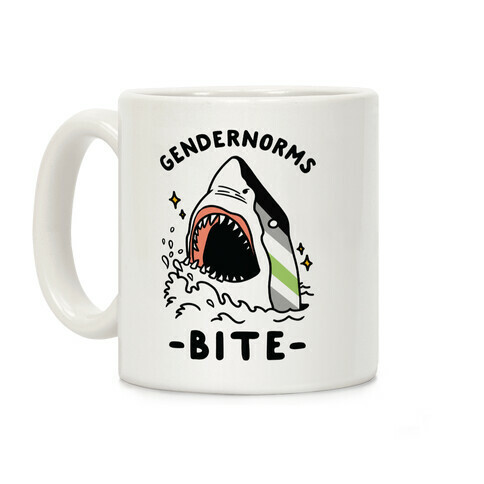 Gendernorms Bite Agender Coffee Mug