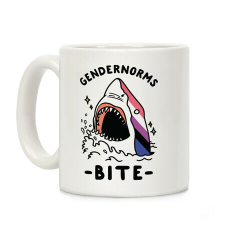 Gendernorms Bite Genderfluid Coffee Mug