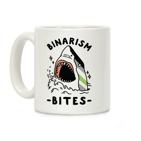 Binarism Bites Agender Coffee Mug